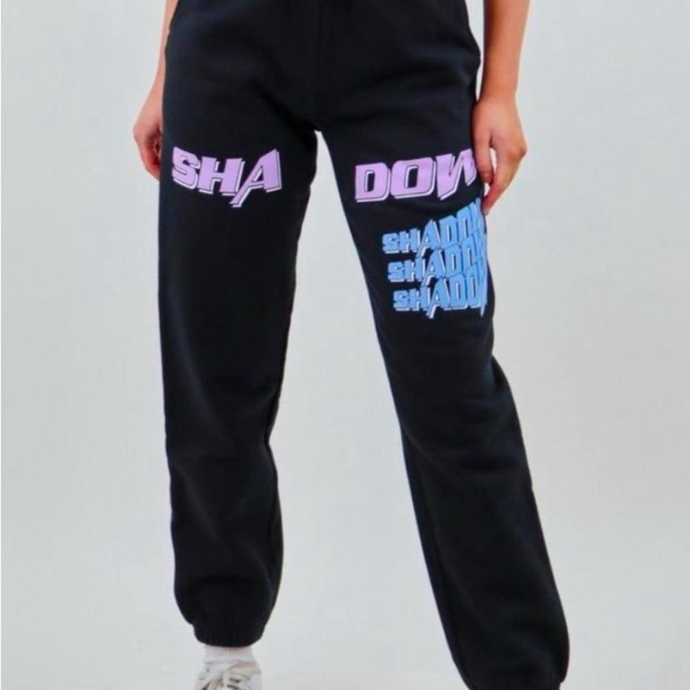 Shadow Hill Sweatpants with Purple and Blue Graphics